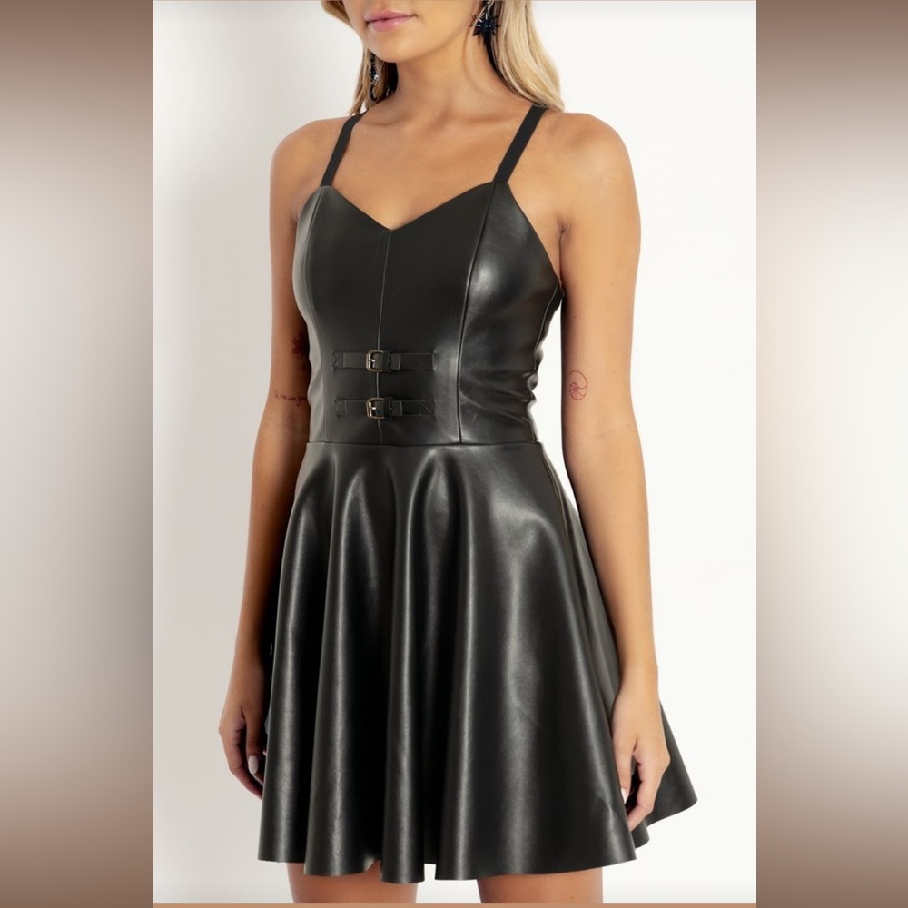 Rave Pirate Buckled Strappy Dress, Blackmilk Size 12
